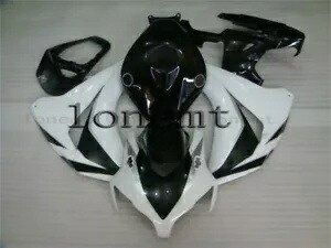 ホワイトブラック ABS 射出成形ボディワークフェアリングキット 2008-2011 CBR 1000RR に適合 White Black ABS Injection Mold Bodywork Fairing Kit Fit for 2008-2011 CBR 1000RR 【並行輸入品】