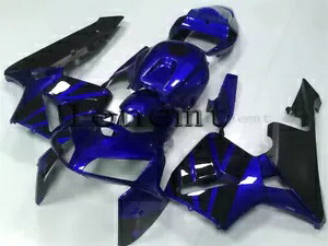 ブラックブルー ABS インジェクションフェアリング 2005-2006 CBR 600 RR F5 ボディワークセットに適合 Black Blue ABS Injection Fairing Fit for 2005-2006 CBR 600 RR F5 Bodywork Set 【並行輸入品】