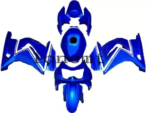 ブルーホワイト ABS インジェクションフェアリングキット 2008-2012 Ninja 250 EX250 ボディワークに適合 Blue White ABS Injection Fairing Kit Fit for 2008-2012 Ninja 250 EX250 Bodywork 【並行輸入品】｜カスタムパーツ WORLD倉庫