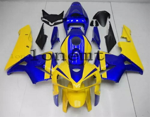 イエロー ブルー ABS インジェクションフェアリング 2005-2006 CBR 600 RR F5 ボディワークセットに適合 Yellow Blue ABS Injection Fairing Fit for 2005-2006 CBR 600 RR F5 Bodywork Set 【並行輸入品】｜カスタムパーツ WORLD倉庫
