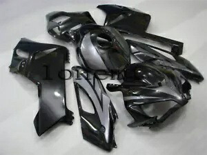 ブラック グレー ABS 射出成形フェアリング 2004-2005 CBR1000RR ボディワークセットに適合 Black Grey ABS Injection Mold Fairing Fit for 2004-2005 CBR1000RR Bodywork Set 【並行輸入品】