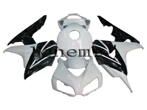 ブラックホワイト ABS 射出成形フェアリング 2006-2007 CBR1000RR ボディワークセットに適合 Black White ABS Injection Mold Fairing Fit for 2006-2007 CBR1000RR Bodywork Set 【並行輸入品】