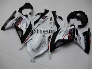ホワイト ブラック レッド ABS ボディワーク インジェクション フェアリング 2013-2017 Ninja 300 EX300 に適合 White Black Red ABS Bodywork Injection Fairing Fit for 2013-2017 Ninja 300 EX300 【並行輸入品】