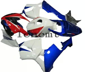 レッドブルーホワイト ABS インジェクションフェアリング 2005-2006 CBR 600RR F5 ボディワークセットに適合 Red Blue White ABS Injection Fairing Fit for 2005-2006 CBR 600RR F5 Bodywork Set 【並行輸入品】