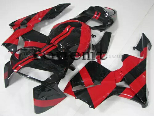 ブラックレッド ABS 射出成形フェアリング 2005-2006 CBR 600RR F5 ボディワークセットに適合 Black Red ABS Injection Mold Fairing Fit for 2005-2006 CBR 600RR F5 Bodywork Set 【並行輸入品】｜カスタムパーツ WORLD倉庫