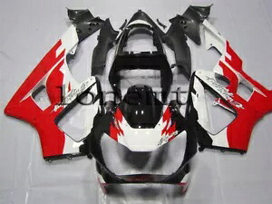ホワイトレッドブラック ABS インジェクションフェアリング 2000-2001 CBR929RR ボディワークセットに適合 White Red Black ABS Injection Fairing Fit for 2000-2001 CBR929RR Bodywork Set 【並行輸入品】