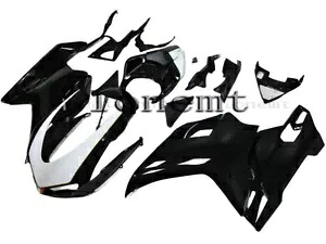 ホワイトブラック ABS プラスチックセット射出フェアリング 07-12 ドゥカティ 1198 1098 848 に適合 White Black ABS Plastic Set Injection Fairing Fit for 07-12 Ducati 1198 1098 848 【並行輸入品】｜カスタムパーツ WORLD倉庫