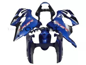 ブルーブラック ABS プラスチック射出フェアリング 2000-2002 Ninja ZX-6R ボディワークに適合 Blue Black ABS Plastic Injection Fairing Fit for 2000-2002 Ninja ZX-6R Bodywork 【並行輸入品】