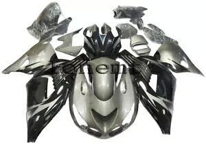 シルバー ブラック ABS プラスチック射出フェアリング 2006-2011 Ninja ZX14 ボディワークに適合 Silver Black ABS Plastic Injection Fairing Fit for 2006-2011 Ninja ZX14 Bodywork 【並行輸入品】|カスタムパーツ WORLD倉庫