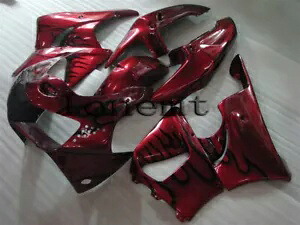 ブラックフレームパールレッド ABS プラスチックフェアリング 1998-1999 CBR900RR CBR919RR に適合 Black Flame Pearl Red ABS Plastic Fairing Fit for 1998-1999 CBR900RR CBR919RR 【並行輸入品】