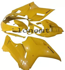 黄色 ABS プラスチックセット射出成形フェアリング 07-12 ドゥカティ 1198 1098 848 に適合 Yellow ABS Plastic Set Injection Mold Fairing Fit for 07-12 Ducati 1198 1098 848 【並行輸入品】
