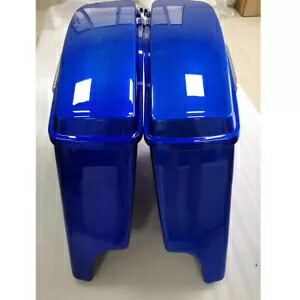 5 インチ ブルー拡張サドルバッグ ハーレー ツーリング ストリート グライド 2014-2023 米国用 5 Inch Blue Extended Saddle Bags For Harley Touring Street Glide 2014-2023 US 【並行輸入品】