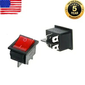 2 個レッドロッカースイッチ DPST オン/オフトグル 16 アンペア 250v 20 アンペア 125v 4 ピン EC-2604 2 Pcs Red Rocker Switch DPST ON/OFF Toggle 16 Amp 250v 20 Amp 125v 4 Pin Ec-2604 【並行輸入品】｜カスタムパーツ WORLD倉庫