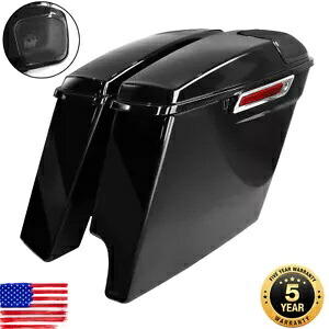 2 Into 1 拡張ハードサドルバッグ 5x7インチ スピーカー蓋付き ハーレーツーリング 14-22用 2 Into 1 Extended Hard Saddlebags w/ 5x7\
