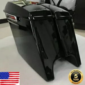 5インチ ストレッチ拡張ハードサドルバッグ ハーレーツーリングロードキング 2014-2020 19用 5\