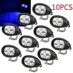 10 X ブルーフォークリフトトラック LED ライト倉庫安全警告作業スポットランプ 10 X Blue Forklift Truck LED Light Warehouse Safety Warning Working Spot Lamp画像