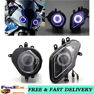 ヘッドライトアセンブリエンジェルアイヘッドランププロジェクターライト  S1000RR 2009-14 Headlight Assembly Angel Eyes Headlamp Projector Light For  S1000RR 2009-14 【並行輸入品】
