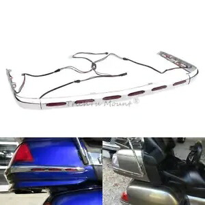 リアトランククローム装飾トリム LED ライトセットホンダゴールドウィング GL1800 01-10 Rear Trunk Chrome Decoration Trim LED Light Set For Honda Goldwing GL1800 01-10 【並行輸入品】｜カスタムパーツ WORLD倉庫