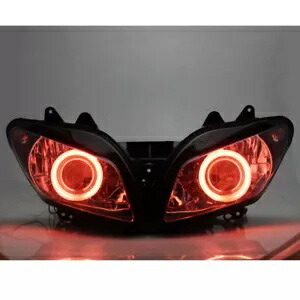 ヘッドライト完全アセンブリプロジェクター HID レッドエンジェルアイヤマハ YZF R1 1998-1999 Headlight Fully Assembly Projector HID Red Angel Eye For Yamaha YZF R1 1998-1999 【並行輸入品】