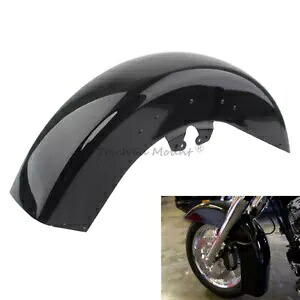 ビビッドブラックフロントフェンダー ハーレーロードグライド FLTRX /ストリートグライド FLHX 2015-23用 Vivid Black Front Fender for Harley Road Glide FLTRX /Street Glide FLHX 2015-23 【並行輸入品】