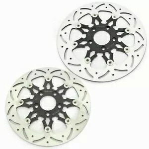 フロントリアブレーキローター ソフテイル スリム ファットボーイ FLSTF 15-up ダイナ FXDWG FXDB 2006-17 Front Rear Brake Rotors Softail Slim Fat Boy FLSTF 15-up Dyna FXDWG FXDB 2006-17 【並行輸入品】