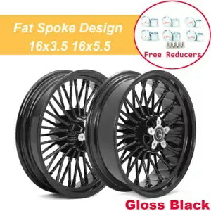 16x3.5 16x5.5 ファットスポークホイールリム ハーレーソフテイルスプリンガーカスタムデュースダイナ用 16x3.5 16x5.5 Fat Spoke Wheels Rim for Harley Softail Springer Custom Deuce Dyna 【並行輸入品】