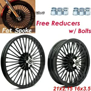 ファット スポーク ホイール リム セット 21x2.15 16x3.5 ハーレー ダイナ ストリート ボブ FXDB FXDL用 Fat Spoke Wheels Rims Set 21x2.15 16x3.5 for Harley Dyna Street Bob FXDB FXDL 【並行輸入品】