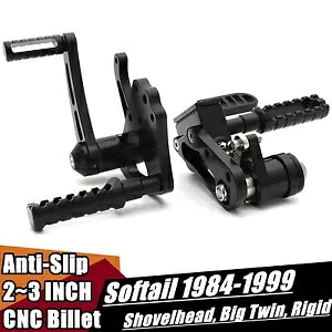 ハーレーソフテイルカスタムFXSTC 86-99スプリンガーFXSTS用滑り止めフォワードコントロール Anti-Slip Forward Controls for Harley Softail Custom FXSTC 86-99 Springer FXSTS 【並行輸入品】