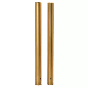 49mm 24 7/8インチ クロームゴールド フォークチューブ ハーレーツーリングロードキンググライド 17-23用 49mm 24 7/8'' Chrome Gold Fork Tubes for Harley Touring Road King Glide 17-23 【並行輸入品】