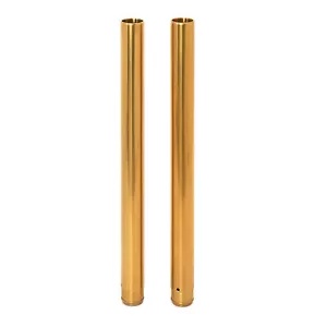 ツーリング 86-13 クロームゴールド 20-7/8 インチ 41mm フォークチューブ ハーレーロード エレクトラグライド用 Touring 86-13 Chrome Gold 20-7/8'' 41mm Fork Tubes for Harley Road Electra Glide 【並行輸入品】