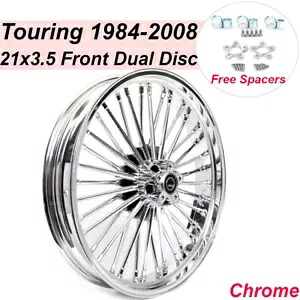 ファット スポーク フロント ホイール 21x3.5 ハーレー ツーリング バガー ストリート グライド ロードキング用 Fat Spoke Front Wheel 21x3.5 for Harley Touring Bagger Street Glide Road King 【並行輸入品】｜カスタムパーツ WORLD倉庫