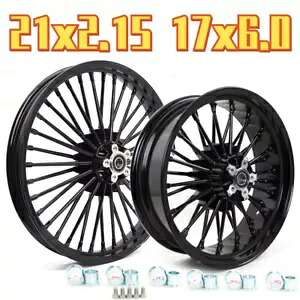 ハーレー 21x2.15 17X6 ファットスポークホイールリムダイナストリートボブスーパーグライド 08-17 For Harley 21x2.15 17X6 Fat Spoke Wheels Rims Dyna Street Bob Super Glide 08-17 【並行輸入品】