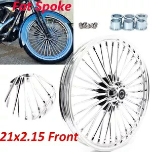 ファットスポーク 21インチx2.15 フロントホイール ハーレー ソフテイル ヘリテージ デラックス 00-17 FLSTC用 Fat Spoke 21"x2.15 Front Wheel for Harley Softail Heritage Deluxe 00-17 FLSTC 【並行輸入品】｜カスタムパーツ WORLD倉庫