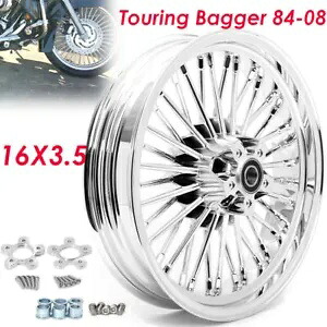 クローム 16インチ 16x3.5 ファットスポークフロントホイールリム ハーレーツーリングロードキングクラシック用 Chrome 16" 16x3.5 Fat Spoke Front Wheel Rim for Harley Touring Road King Classic 【並行輸入品】｜カスタムパーツ WORLD倉庫