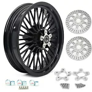 ツーリング 16 インチ ファット スポーク フロント ホイール ローター ハーレー ロードキング ストリート グライド 06 07 用 Touring 16\