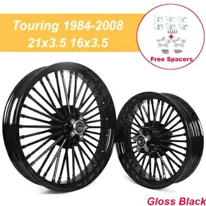 ファット スポーク ホイール 21x3.5 16x3.5 ハーレー ツーリング バガーズ ロードキング 2000-2007 05用 Fat Spoke Wheels 21x3.5 16x3.5 for Harley Touring Baggers Road King 2000-2007 05 【並行輸入品】|カスタムパーツ WORLD倉庫