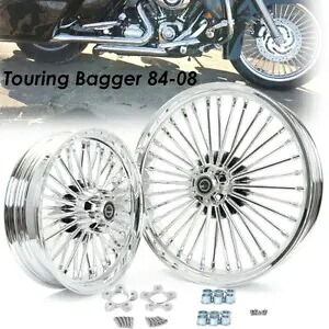 ハーレー ツーリング 00-07 エレクトラグライド ウルトラ クラシック用 21 & 16 ファット スポーク ホイール 21 & 16 Fat Spoke Wheels for Harley Touring 00-07 Electra Glide Ultra Classic 【並行輸入品】｜カスタムパーツ WORLD倉庫