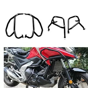 炭素鋼エンジンガードクラッシュバープロテクターホンダ NC750X 2021-2023 ブラック Carbon Steel Engine Guard Crash Bar Protector For Honda NC750X 2021-2023 Black 【並行輸入品】