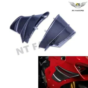 DS 2020-2021 Ducati Panigale V4R、V4S サイドウイングレット - 100% カーボンファイバー DS 2020-2021 Ducati Panigale V4R, V4S Side Winglets - 100% Carbon Fiber 【並行輸入品】
