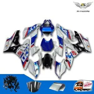 DS ホワイト ブルー フェアリングキット BMW 2009-2014 S1000RR 射出成形金型 s041 に適合 DS White Blue Fairing Kit Fit for BMW 2009-2014 S1000RR Injection Mold s041 【並行輸入品】