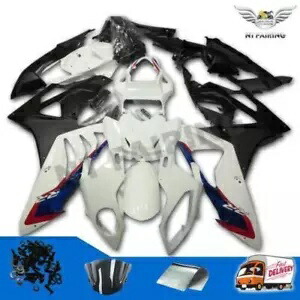 DS ホワイト マット ブラック フェアリング BMW 2009-2014 S1000RR 射出成形金型 l029 に適合 DS White Matte Black Fairing Fit for BMW 2009-2014 S1000RR Injection Mold l029 【並行輸入品】