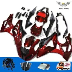 DS 光沢のあるレッドフェアリングキット BMW 2009-2014 S1000RR 射出成形金型 l018 に適合 DS Glossy Red Fairing Kit Fit for BMW 2009-2014 S1000RR Injection Mold l018 【並行輸入品】
