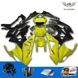 CO イエロー光沢のあるブラックフェアリング BMW 2009-2014 S1000RR インジェクション ABS l030 に適合 CO Yellow Glossy Black Fairing Fit for BMW 2009-2014 S1000RR Injection ABS l030 【並行輸入品】