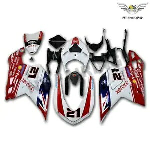 DS インジェクション ホワイト ABS フェアリング ドゥカティ 2007-2011 848/1098/1198 a012 に適合 DS Injection White ABS Fairing Fit for Ducati 2007-2011 848/1098/1198 a012 【並行輸入品】
