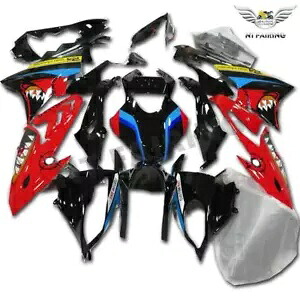 DS フェアリング BMW 2017-2018 S1000RR ブラックレッドシャークティースインジェクション a003 DS Fairing Fit for BMW 2017-2018 S1000RR Black Red Shark Teeth Injection a003 【並行輸入品】｜カスタムパーツ WORLD倉庫