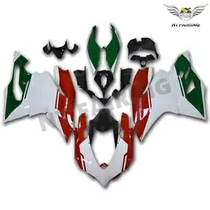 DS インジェクションホワイトレッドグリーンフェアリング Ducati 2012-2013 899/1199 a009 に適合 DS Injection White Red Green Fairing Fit for Ducati 2012-2013 899/1199 a009 【並行輸入品】｜カスタムパーツ WORLD倉庫