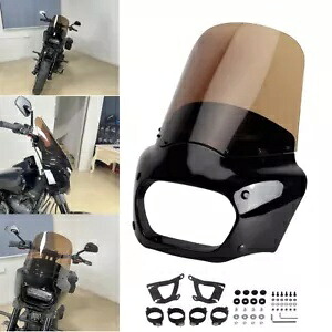 滑らかな曲線フロントフェアリング & 15 インチフロントガラスハーレーファットボブ 114 FXFBS 2018-24 Smooth Curve Front Fairing & 15" Windshield For Harley Fat Bob 114 FXFBS 2018-24 【並行輸入品】|カスタムパーツ WORLD倉庫