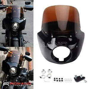 フロントフェアリング 11インチフロントガラス付き ハーレーダイナワイドグライドEFI FXDWGI用 Front Fairing w/11'' Windshield Windscreen For Harley Dyna Wide Glide EFI FXDWGI 【並行輸入品】