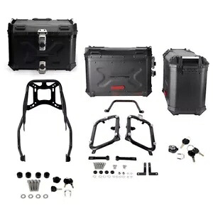 トップサイドケース荷物保管庫 取付ブラケットラック付き ハーレーFXBB FXBBS FXST用 Top Side Case Luggage Storage w/Mounting Bracket Rack For Harley FXBB FXBBS FXST 【並行輸入品】｜カスタムパーツ WORLD倉庫