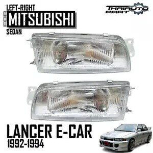 ペア LR ヘッドランプ電球なし三菱ミラージュ CB2A C62A セダン 1992-1995 Pair LR Head Lamp W/O Bulb For Mitsubishi Mirage CB2A C62A Sedan 1992-1995 【並行輸入品】